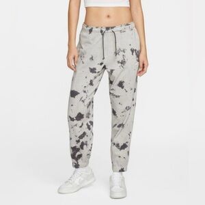 Nike Gray and Black Tie-Dye Sweatpants